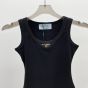 Prada Ribbed knit jersey tank top