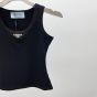 Prada Ribbed knit jersey tank top