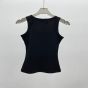 Prada Ribbed knit jersey tank top