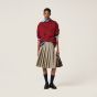 MIU MIU Long-sleeved cotton jersey T-shirt