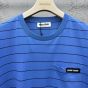MIU MIU Striped jersey T-shirt