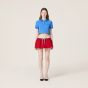 MIU MIU Cotton piqué polo shirt