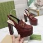 Gucci Women's Horsebit platform loafer slingback