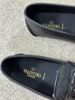 Valentino VLOGO SIGNATURE DRIVING SHOE IN CALFSKIN AND TOILE ICONOGRAPHE TECHNICAL FABRIC
