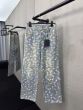 LV Damier Denim Wide-Leg Pants