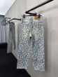 LV Damier Denim Wide-Leg Pants