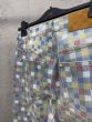 LV Damier Denim Wide-Leg Pants