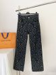 LV Graphic Denim Skate Pants