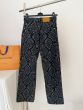 LV Graphic Denim Skate Pants