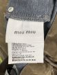 MIU MIU Washed flocked chambray pants