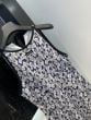 MIU MIU Long floral print crepe de chine dress