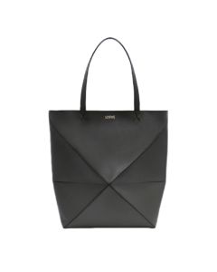 LOEWE XL Puzzle Fold tote in shiny calfskin