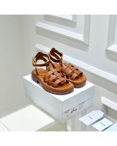 CELINE CLEA TRIOMPHE GLADIATOR SANDAL in CALFSKIN - VEGETAL TANNING