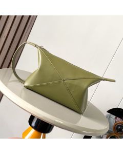 LOEWE Puzzle Fold wash bag in shiny calfskin