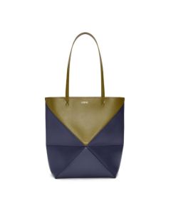 LOEWE Puzzle Fold Tote in shiny calfskin
