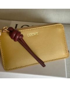 LOEWE Knot coin cardholder in shiny nappa calfskin
