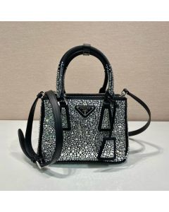 Prada Galleria satin micro-bag with decorations