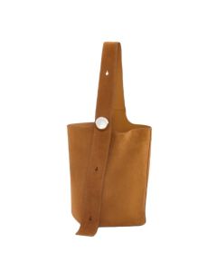 LOEWE Large Pebble bucket bag in suede calfskin