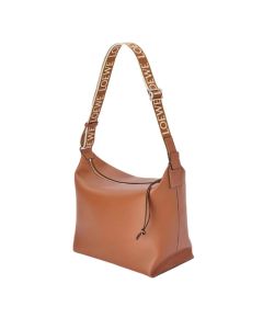 LOEWE Cubi Crossbody bag in supple smooth calfskin and jacquard