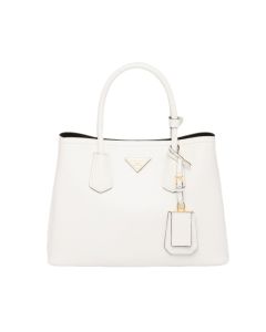 Medium Saffiano Leather Double Prada Bag