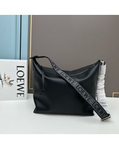 LOEWE Cubi crossbody bag in supple smooth calfskin and jacquard