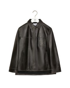 LOEWE Zip-up overshirt in nappa calfskin