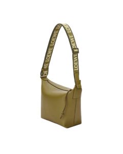 LOEWE Small Cubi crossbody bag in supple smooth calfskin and jacquard