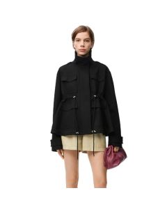 LOEWE Short parka in cotton