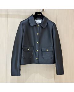 Celine jacket with Claudine collar in soft lambskin