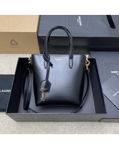 Mini Toy SHOPPING SAINT LAURENT in box leather