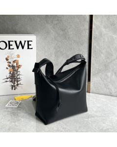 LOEWE Small Cubi crossbody bag in supple smooth calfskin and jacquard