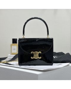 Celine SMALL BOX BLANDINE IN PATENT CALFSKIN
