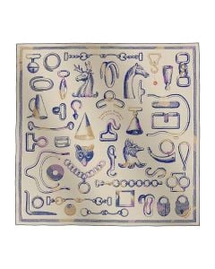 Hermès Inventaire Poetique pour un Conte Sellier shawl 140