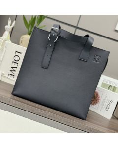 LOEWE Buckle zip tote in soft grained calfskin