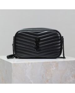 YSL MINI LOU in quilted leather