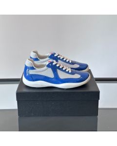 Patent leather and technical fabric Prada America's Cup sneakers