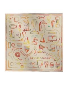 Hermès Inventaire Poetique pour un Conte Sellier shawl 140