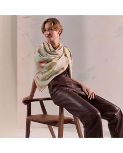 Hermès Inventaire Poetique pour un Conte Sellier shawl 140