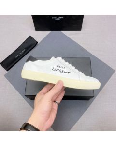 YSL court classic sl/06 embroidered sneakers in leather