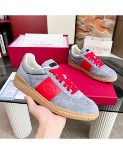 Valentino UPVILLAGE LOW TOP SNEAKER IN SPLIT LEATHER AND CALFSKIN NAPPA