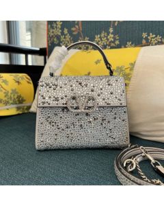 Valentino MINI VSLING HANDBAG WITH SPARKLING EMBROIDERY