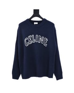 celine oversized sweater in ribbed wool