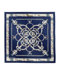 Hermès Eperon d'Or et Tenues de Jour shawl 140