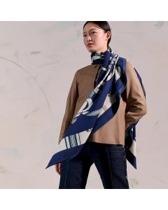 Hermès Eperon d'Or et Tenues de Jour shawl 140