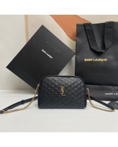YSL GABY ZIPPERED POUCH IN LAMBSKIN
