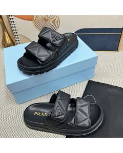 Prada Padded nappa leather slides