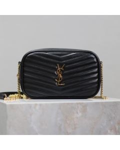 YSL MINI LOU in quilted leather