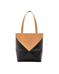 LOEWE Puzzle Fold Tote in shiny calfskin