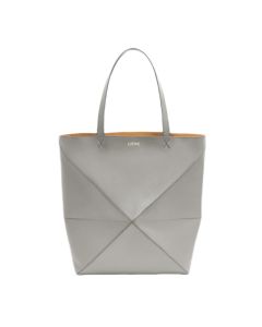 LOEWE Puzzle Fold Tote in shiny calfskin