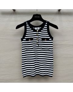 Celine marinière tank top in ribbed cotton jersey
